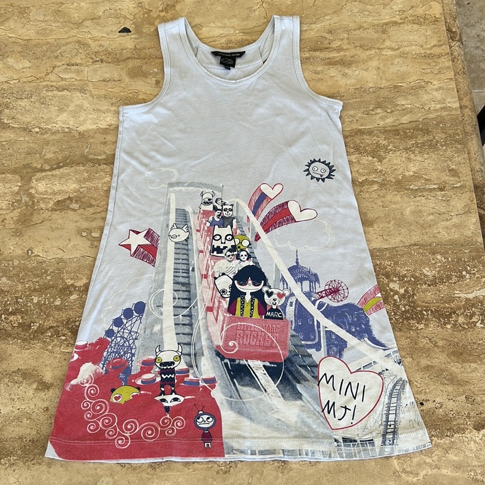 LITTLE MARC JACOBS HERMIONE PRINTED TANK DRESS